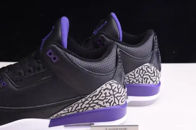 Rep Husky Jordan Court Retro Purple 3 Air Black CT8532-050 0412